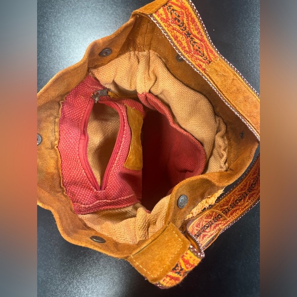 Lucky Brand Y2K Boho Macrame Leather Shoulder Bag - Picture 9 of 12